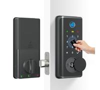 TenixLox Keyless Entry Door Lock,Smart Door Locks Supports Unlocking Via Fingerprint,Password,Card,Key, and Tuya App,Suitable for Home Gate, Bedroom,Office,Store,Hotel