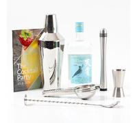 Tenjaku Gin Cocktail Bundle | Tenjaku Craft Gin 37.5% ABV 70cl | Cocktail Set with Shaker, Jigger, Spoon, Muddler, Juicer & Recipe Book | Japanese