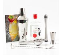 Tenjaku Vodka Cocktail Bundle | Tenjaku Japanese Vodka 40% ABV 70cl | Cocktail Set with Shaker, Jigger, Spoon, Muddler, Juicer & Recipe Book
