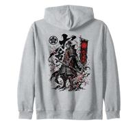 Tenka Lone Samurai Warrior Spirit Zip Hoodie