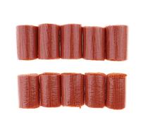 Tenlacum 10 Pcs Of Knotted Wool, Knotting Yarn, Crochet Yarn, Wool, Woolen Yarn For Knotted Carpet/Pillows/Latch Hook, Crochet, Handicrafts, Home Textiles (Orange)