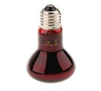 Tenlacum 40/50/60/75/100W Infrared Basking Spot Lamp Single Max Heat Reptile Red Bulb Light (60W)