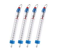 Tenlacum 4pcs 5N Newton Meter Force Gauge Spring Dynamometer Physics Lab Experiment 8.27 * 0.98 * 0.98inch Studying Learning Tool