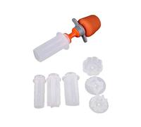 Tenlacum Creative Kitchen Tools Pop Chef Fruit Shape Plastic Cutter Slicer Veggie Food Decorator Fruit Cutter