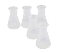 Tenlacum Laboratory School Graduated Plastic Conical Flask 100mL, Food Grade, Environmentally Friendly (5 Pcs)