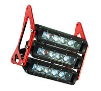 Tenlacum Motorcycle Retro Three-tier LED Headlights fairing Headlamp Head Light Lamp For Honda Grom MSX 125SF MSX125 2013 2014 2015 2016 (Red)