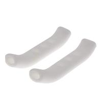 Tenlacum MTB Mountain Bike Brake Lever Cover Handlebar Grip Protector Brake Sleeve Easy Installation (White)