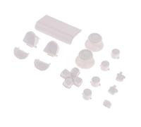Tenlacum Replacement Touchpad ABXY Buttons Thumbsticks Thumb Grip D-pad Button for Sony PS4 4 Pro JDS-040 Controller Mod Kit - White