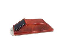 Tenlacum Solar Warning Light Sensitive Strobe Flash Warning LED for Safety Night Driving (Red)