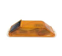 Tenlacum Solar Warning Light Sensitive Strobe Flash Warning LED for Safety Night Driving (Yellow)