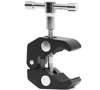 Tenlacum Super Clamp w/ 1/4"-20 and 3/8"-16 Thread for Cameras, Lights, Umbrellas, Hooks, Shelves, Plate Glass, Cross Bars,Photo Accessories and More (Updated)