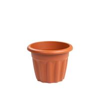 TENLITE 1 x 33cm Terracotta Round Plastic Planter Indoor Outdoor Plant Herb Flower Pot Nursery Pot Contemporary Design Style For Home Bedroom Office Balcony.