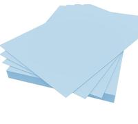 TENLITE 100 Sheets A4 Pastel Card 160gsm/250gsm - 100% Recycled Premium Coloured Paper for Printing, Photocopying, DIY Crafting, Scrapbooking & Stationery - (Blue, 160 GSM)