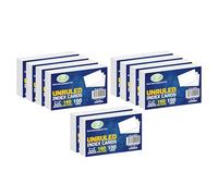 TENLITE 1000 Pcs White Blank Flash Cards - 5x3 Inches Unruled Index Cards - 160gsm Study, Revision & Cue Cards for Notes, Projects & Presentations - Ideal for School, Office & Home