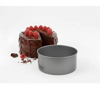 TENLITE 20cm Deep Round Loose Base Cake Tin - Premium Non-Stick Carbon Steel Baking Pan for Perfect Sponges, Fruit Cakes & Cheesecakes, Heavy-Duty Leak-Resistant Easy Release Cake Tin - (20cm)