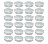 TENLITE 25-Pack Clear Round Airtight Storage Containers - Professional Spool Storage Solution for 3D Printer Filament - Moisture-Resistant, Dustproof, BPA-Free & Stackable Design - (2000ml (2Litre))
