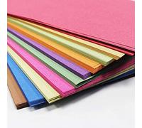 400 Sheets of A4 Sugar Paper in 5 Bright Assorted Colours, Great for Kids DIY Arts & Crafts, Drawing, Painting & Scrap Booking 29.7 x 21.00 cm Sheet Size.