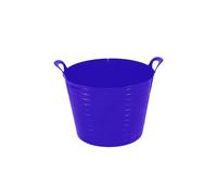 TENLITE 42L Flexible Plastic Storage Container Bucket Tub Trugs Horse Feeding Bucket - Purple (Large Flexi Tub)