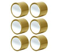 TENLITE 6 Rolls (3" INCH) Brown Packaging Tape Strong Thick & Secure Sticky Sealing Tape Adhesive Brown Roll Box Tape For Parcel Shipping Cardboard Boxes Cartons Moving House 72mm x 66mm.
