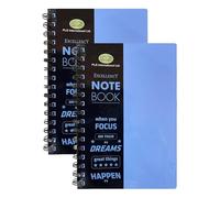 TENLITE A5 Notebook 3 Pack - Vibrant Purple Colour Twin-Wire Bound Journals with 140 Lined Pages (68 GSM) - Durable Poly Covers - Perfect For Students, Professionals, Office, Study & Gift Giving