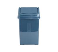 TENLITE Amazing Colour 8 Litre Kitchen Bin With Swing Style Lid - Strong Plastic Waste Rubbish Trash Under Counter for Home/Office (Navy, 8L)
