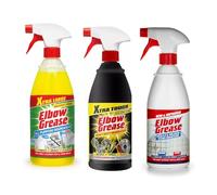 TENLITE Elbow Grease All Purpose Degreaser/Heavy duty Degreaser/Mould & Mildew Stain Remover for Kitchens & Bathroom Surfaces, Outdoor, Vehicles & Fabrics - (One Each)