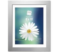 TENLITE - Elegant SILVER Colour Frame with Glass Front - Versatile Display for Landscape & Portrait - Sleek Stand & Wall-Mountable Design for Stylish Home & Office Décor - (SILVER, 8" x 10" Inch)