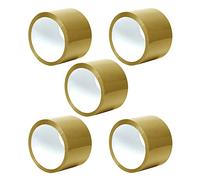 TENLITE Extra Wide Of 3" Inch Brown Acrylic Packaging Tape Strong Thick & Secure Sticky Sealing Adhesive Tape Roll For House Shifting, Industrial Warehouse & Cardboard Cartons Boxes.