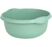 TENLITE High Grade Round Washing up Bowl Medium 32cm Kitchen Basin Sink Bowl - Silver Sage