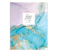 TENLITE Marble Design Photo Album 100 Pockets 6x4 Inch - Personalised Cover Picture Frame, Slip-In Pockets, Holds 100 Photos, Family Memories, Baby, Wedding, Travel, Holiday Keepsake
