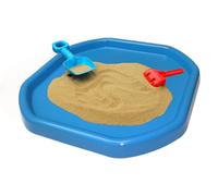 TENLITE Multipurpose Small Durable Plastic Tuff Tray for Cement Mixing, Plaster, Messy Crafts & DIY - Pack of 1, Sky Blue