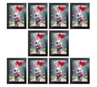 TENLITE Pack Of 10 - A4 Black Certificate Photo Frames | 21 x 29.7cm Sleek Poster & Picture Frames | Styrene Window | Wall & Tabletop Display | Perfect For Art, Prints, Photos & Home Décor