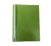 TENLITE (Pack of 100) A4 Plastic Document Folders - Clear Front Report Files with Twin Prong Fasteners for Organising Office Papers, Student Work & Business Presentations - (Green)