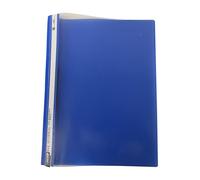 TENLITE (Pack of 100) A4 Plastic Document Folders - Clear Front Report Files with Twin Prong Fasteners for Organising Office Papers, Student Work & Business Presentations - (Blue)