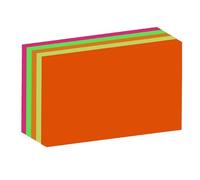 TENLITE (Pack of 200) Neon Index Cards 4x6 Inches - Unruled Flash Cards, 250 GSM Thick Paper - Assorted Bright Colours, Revision Notes, Study Aid, Office & School Supplies