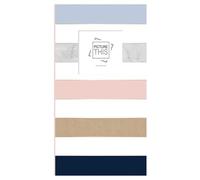 TENLITE Photo Album 6x4 - 300 Slip-in Pockets | Modern Striped Design Picture Book with Personalised Cover | Large Memory Album Keepsake for Baby, Wedding, Family, Travel & Holiday Photos Gift - (1)