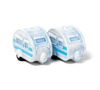 TENLITE Retro Caravan Ceramic Salt and Pepper Shaker Set - Vintage Camper Van Kitchen Accessory, Cute Novelty Tableware Gift for Campers, Caravanning & Outdoor Lovers.