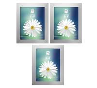 TENLITE Set Of 3 - 6 x 8 Inch Silver Frames with Glass Front (15 x 20 cm) | Wall-Mountable & Tabletop Display | Elegant Design For Home & Office Décor | Perfect For Photos, Gifting & Wall Hanging