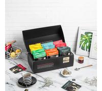 TENLITE Wellness Tea Gift Set - 48 Assorted Herbal Pyramid Tea Bags, 6 Flavours - Luxury Green Tea Sampler with Chamomile, Hibiscus, Turmeric, Cinnamon & Tulsi - Gift for Any Occasion