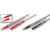 TENMA 10A 4mm Banana Plug to Probe Test Lead Set, 0.5m - Red & Black Flexible Leads, CAT III/IV Rated - 72-9345