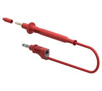 TENMA 12A Red 4mm Banana Plug to Probe Test Lead, 1m - Reinforced Insulation, 600V CAT II, 76-040