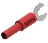 Tenma 76-079 3 A Red Banana Socket to Spade Lug Connector Adaptor