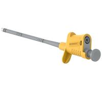 TENMA Yellow 4mm Pincer Clip Test Probe - 6A Electrical & Electronic Testing - 76-1568