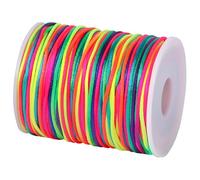 Tenn Well 2mm Bracelet String, 90m Colorful Rainbow Nylon String for Bracelet Necklaces Jewelry Making, Beading, Knotting, Binding, Wrapping and Crafts