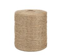 tenn well 300M Jute Twine String, 3 Ply 1.8mm Thick Garden Twine String for DIY Crafts, Gift Wrapping, Bundling Packing and Gardening (Brown)