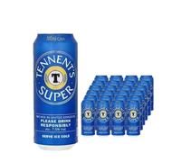 Tennent's Super Strong Lager Beer Can Multipack, 24 x 500 ml