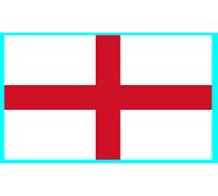 TENNER.LONDON SET OF 5 England Flag Iron on Screen print Fabric Applique machine washable transfer