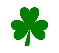 TENNER.LONDON Set of 5 Irish Shamrock Iron on Screen print Fabric Applique machine washable transfer Ireland Shamrock