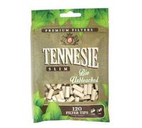 Tennesie 6mm Unbleached Organic Rolling Filters, 120 Pack, Slim Size