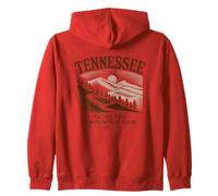 Tennessee Faded Fog Mountain Tune Since 1796 Zip Hoodie